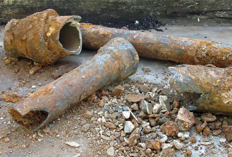 Broken pipes can cause sewer problems.